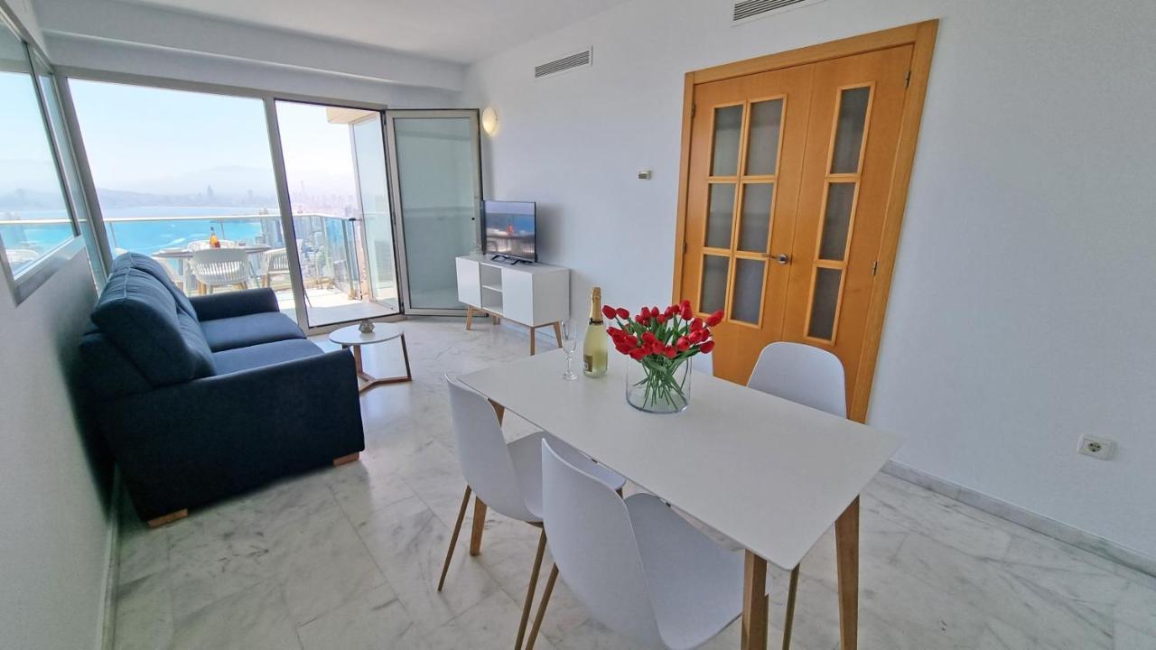 Planta 21 Apartamento Con Terraza Privada Y Vistas Al Mar Benidorm Exterior photo